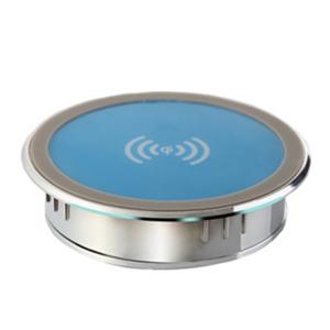 China Qi Embedded Wireless charger Charging Wireless Phone Charger table Desktop for Furniture factory