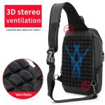 High quality custom logo men's fashion waterproof business sling bag shoulder