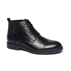 China OEM ODM Breathable Black Mens Lace Up Dress Boots factory