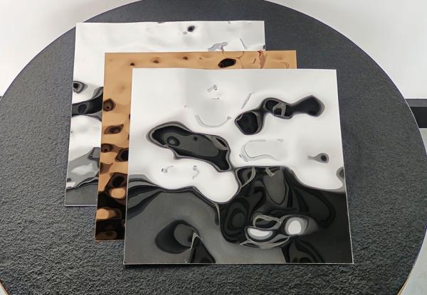 0.25mm Water Ripple Stainless Steel Sheet Customizable Size Color Decorative