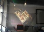 Clear Transparent Front Projection Film , Sticky 3D Holographic Projection Film