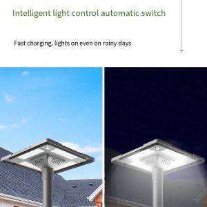 Diamond shaped Solar Courtyard Light - Intelligent Light Control, Ultra long