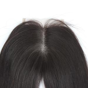 China Middle part Natural Straight Brazilian Hair Lace Top Closure 8-20 Inches factory