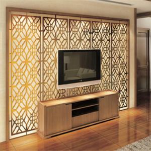 Modern design high quality metal decorative room screen TV background wall screen price