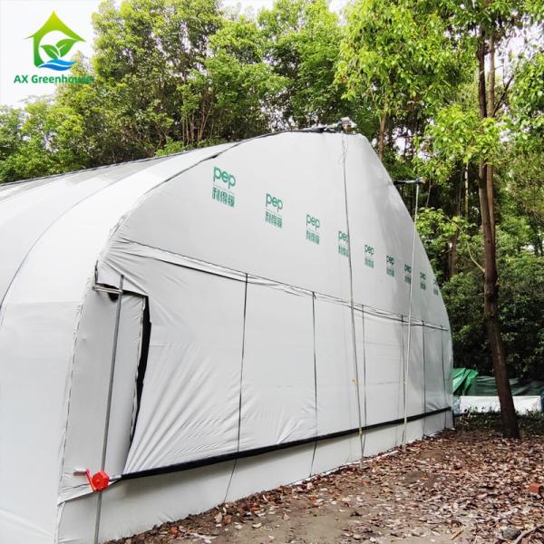 China Automatic Light Deprivation Greenhouse With External Blackout System Film for Growing Hemp factory