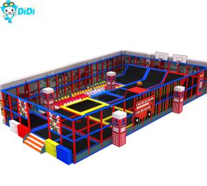 China CE Certified Trampoline Amusement Park Big Trampoline Park Customized Color factory