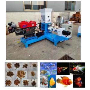 China Small Capacity Diesel Pet Floating Fish Feed Extruder Machine factory