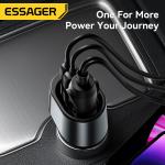 ESSAGER F755 Series 120W Cigarette Lighter USB-A USB-C Car Charger Port