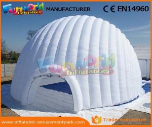 China Large PVC Coated Nylon Or PVC Tarpaulin Inflatable Igloo Tent Inflatable Dome Tent For Outdoor factory