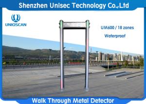 China Waterproof Walk Through Metal Detector Gate , Out Door Use Multi Zone Dfmd UM600 factory