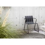 Metal Steel Garden Chair Set with Minimalist Design Plastic Wood Armchair by