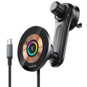 China Essager 2023 Arpege Fast Wireless Car Chargers Car Phone Holder 15W factory