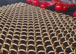 China Drapery Flexible Decorative Wire Mesh Curtain 2mm For Hotel Decoration factory