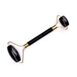 3.9CM Remove Toxins Black Face Stone Roller Obsidian Neck Beauty Instrument