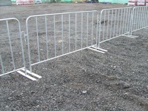 China Electric Galvanized Temporary Fencing Crowd Control Barriers Metal Pedestrian Barriers factory