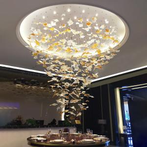 China ODM Maple Leaf Chandelier Anti Glare Customized Pendant Lamp factory
