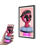 15.6" Digital Smart WiFi Photo Frame LED Display Photography Art NFT Charcoal