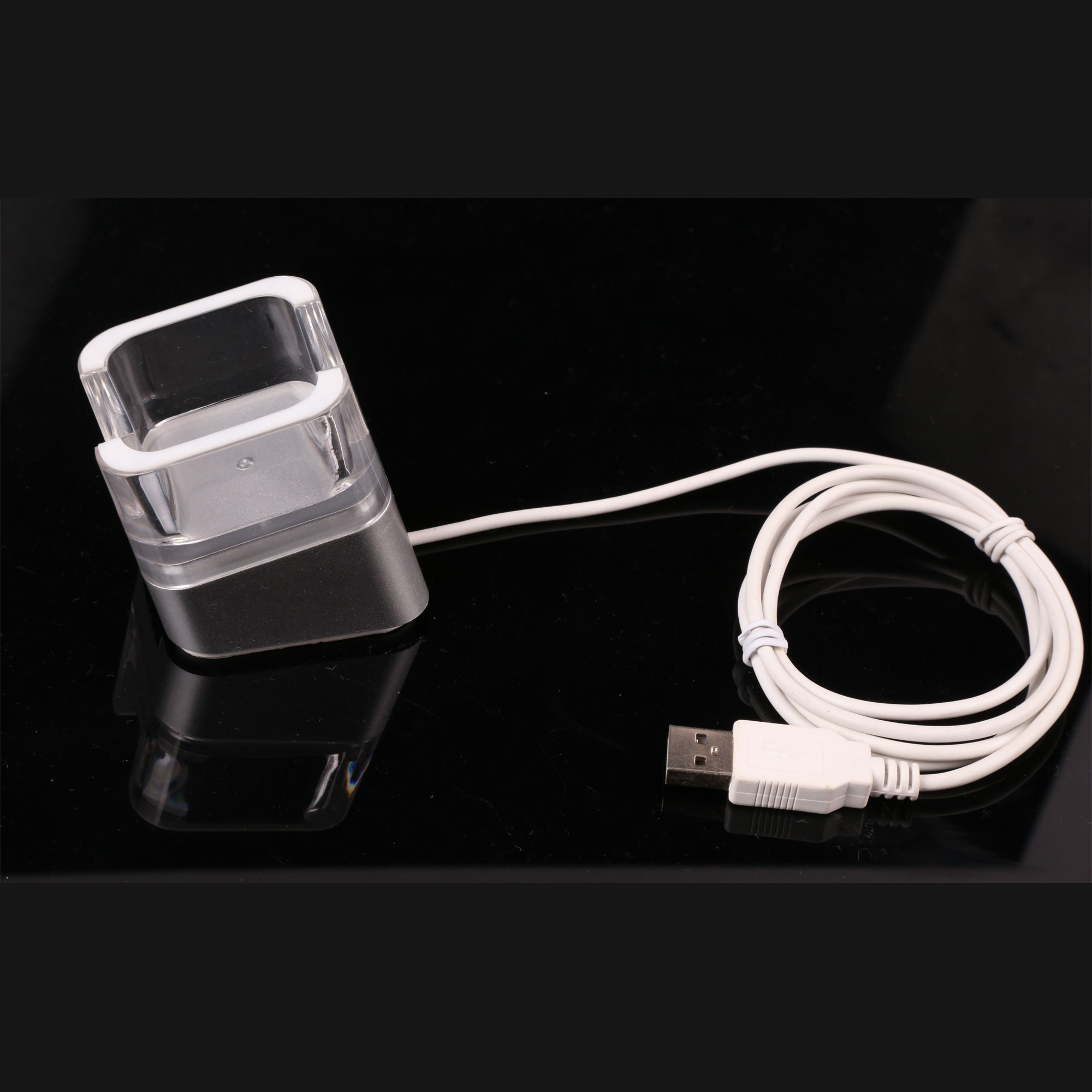 COMER New acrylic display alarm cradles for tablet android mobile iphone