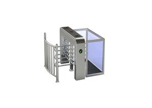 China RFID 40W SS304 Waist Height Turnstiles Gate 450mm Arm factory