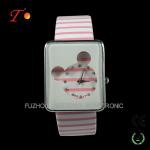 Cute Mickey Mouse style lady watch hot selling watches young girl watch for