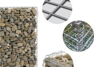China Stable Galvanized Gabion Baskets 2.0 - 4.0 mm Wire Diameter for Feature Walls factory