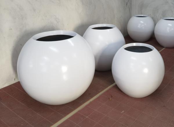 Strong Fiberglass Flower Pots Light Weight GRP Planter Box For Outdoor Indoor