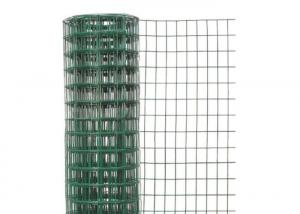 China 25m 14 Gauge 2x4 In Chicken Green Vinyl Coated Welded Wire Fencing For Garden factory