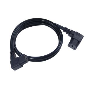 Right-Angle C13 to C13 Power Extension Cord for PDU Server Monitor