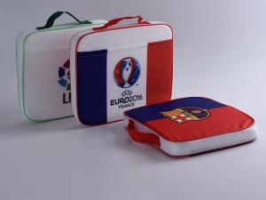 China Promotional Printed Drawstring Bags / Football Fans Seat Cushions For Advertising factory