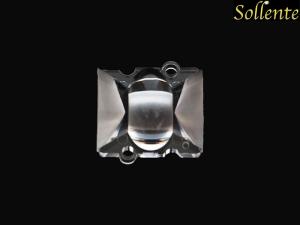 China 10x120 Degree 3 Watts LED Optics Lenses , Led Peanut Lens 26.5x25mm factory