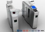 Automatic Facial Recognition Turnstile , Fast Lane Retractable Flap Barrier Gate