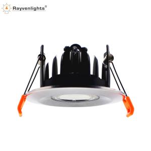 China Aluminum waterproof IP65 AC240V recessed brushed chrome downlights fire rated factory