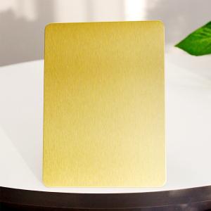 China JIS Golden Stainless Steel Sheet #4 No.4 304 Brushed SS Sheet factory