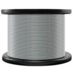 Steel Plastic Grade 7x7 3/32" x 3/16" PVC Coated Galvanized Wire Rope for