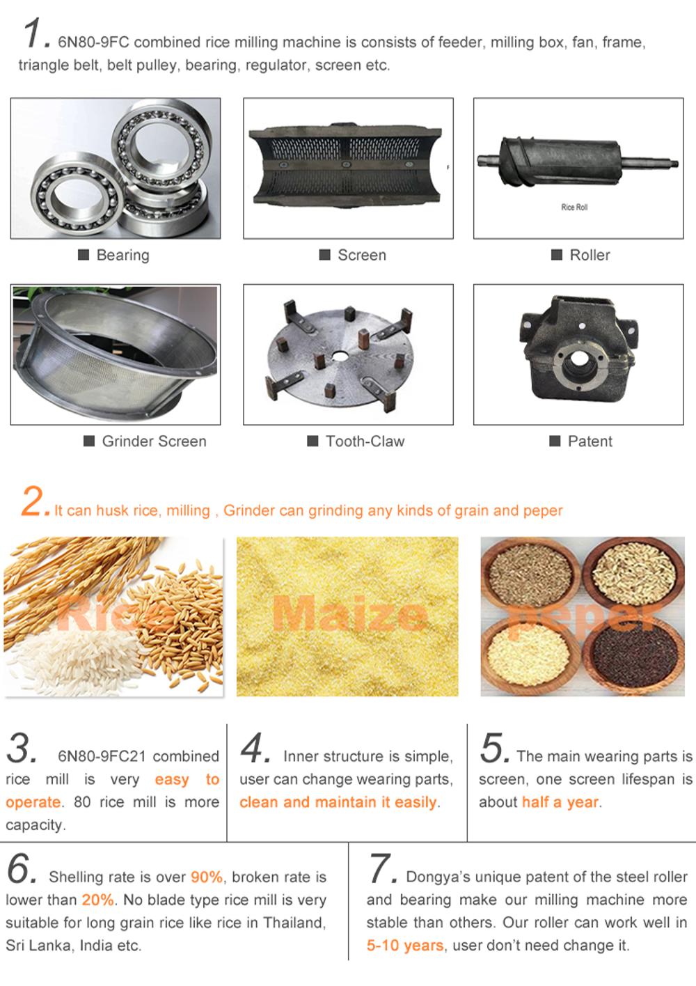 DONGYA R80-2113 Rice Husking Machine Price