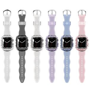 China Fashionable 6 Colors TPU Loop Replacement Sport Bands for Apple Watch 7 and Affordable factory