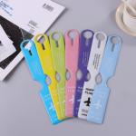 Cartoon and Modern Design Silicone Luggage Tag with Privacy Name ID Card BPA