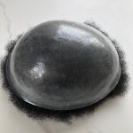 4mm 8x10 Afro Kinky Toupee Indian Human Hair pieces Man Hair Wig Poly Skin