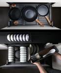 Elegant , Warm, Contemporary , And Customizable Stainless Steel Kitchen