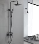 OEM Gray 304 Stainless Steel Wall Mounted Brass Faucet
