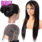 Raw Brazilian Bundles , 360 Frontal Weave With Bundles Silk Straight Can Be