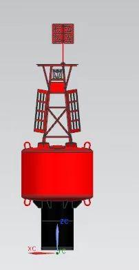Yellow/Red/Green Polyethylene Buoy UV Resistant Weatherproof 1550mm Focal Plane