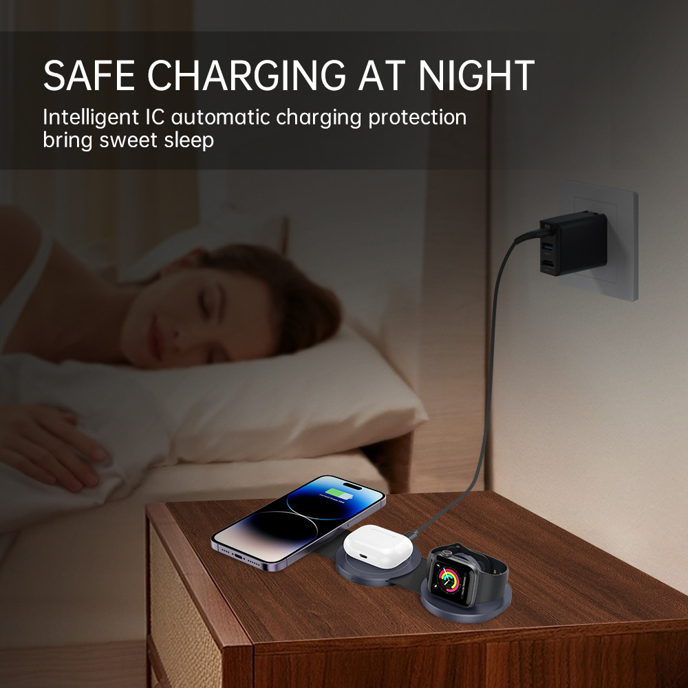Foldable Magnetic 2W/3W/5W/7.5W/10W/15W Wireless Charger For Mobile Phone