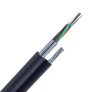 China GYTC8S/GYTC8A Outdoor Self-Supporting Figure 8 Optical Fiber Cable Steel Armored Fiber Optic Cable factory