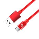 Nylon Usb 2.0 Data Transfer Cable , TPE 6 Foot Red Micro Usb Lead