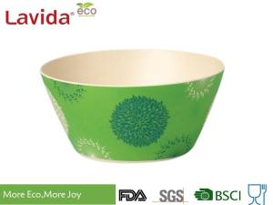 China Durable Recycled Bamboo Fiber Bowls , Dishwasher Safe Tasteless Melamine Soup Bowls factory