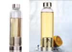 12 Oz Leak Proof Glass Water Bottle / Glass Sports Water Bottle