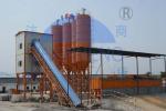 Stationary Hzs60 Concrete Batching Plant High Performance Electric Power