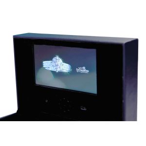 Customized LCD Screen Video Gift Box Video Format MP4 MDF Material 4 Color Print