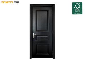 China Solid Core Flush 3 Panel 40mm Thick Plain Wooden Door factory